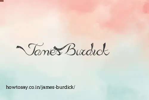 James Burdick