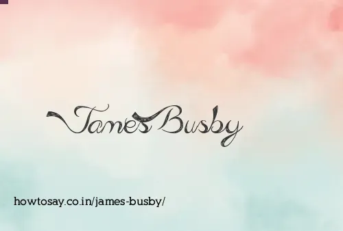 James Busby