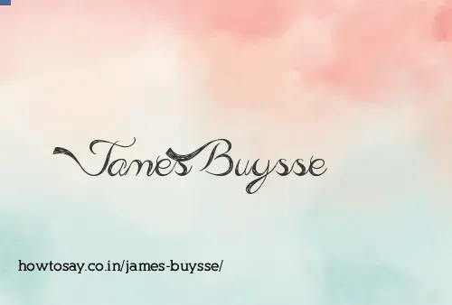 James Buysse