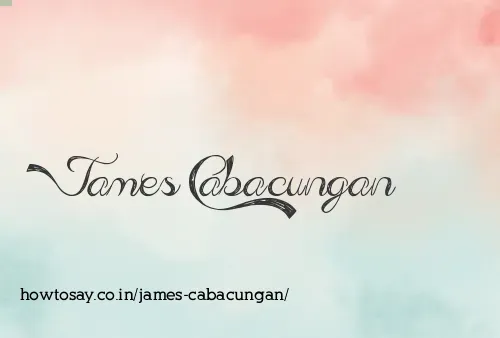 James Cabacungan