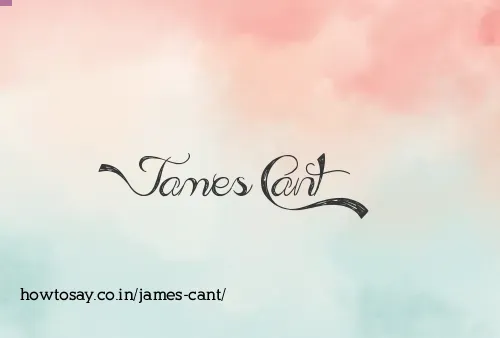 James Cant