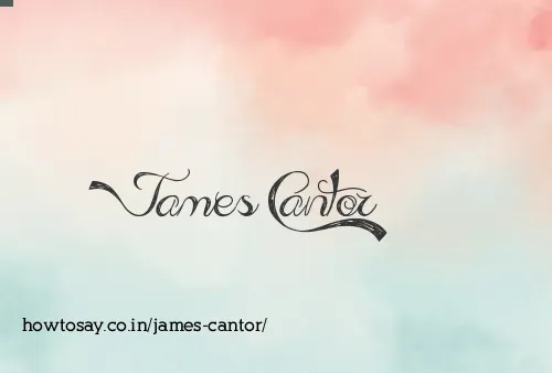 James Cantor