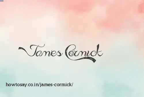 James Cormick