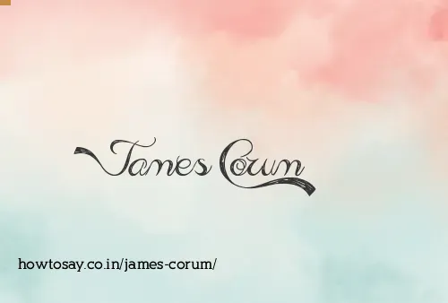 James Corum