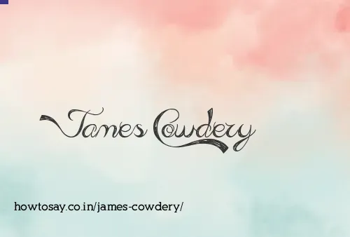 James Cowdery