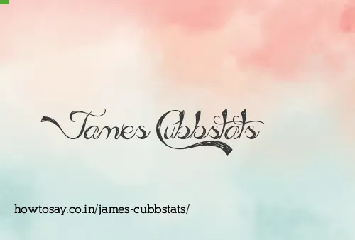 James Cubbstats