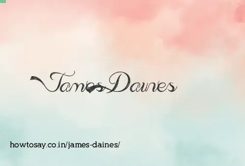 James Daines