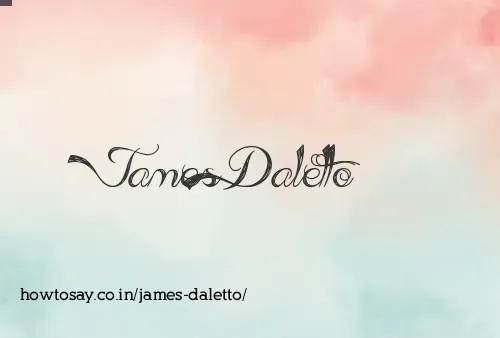 James Daletto