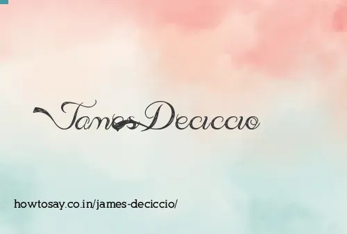 James Deciccio