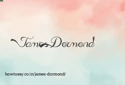 James Dormond