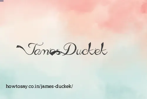 James Duckek