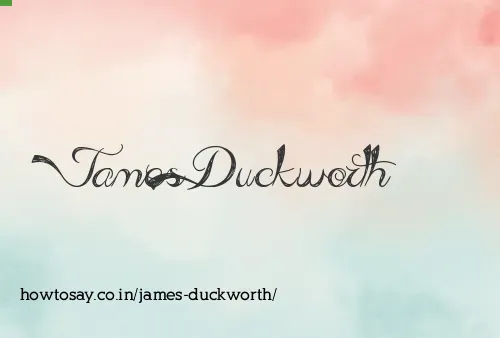 James Duckworth