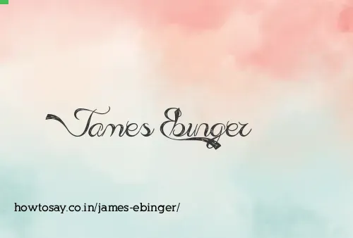 James Ebinger