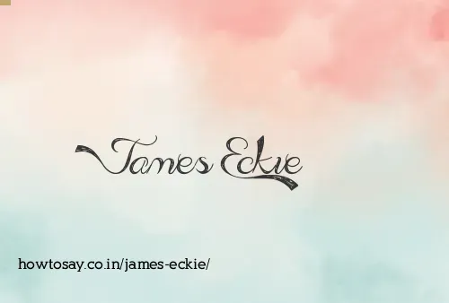 James Eckie