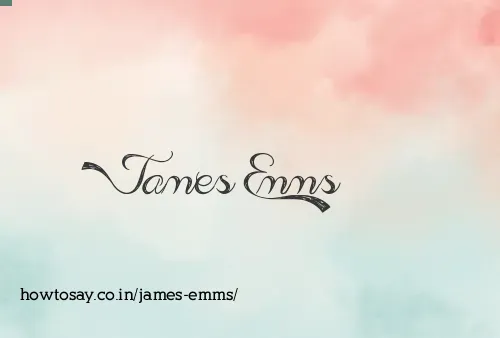 James Emms