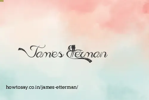 James Etterman