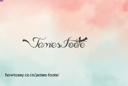 James Foote