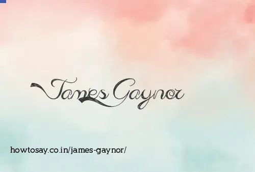 James Gaynor