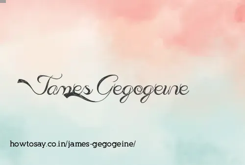 James Gegogeine