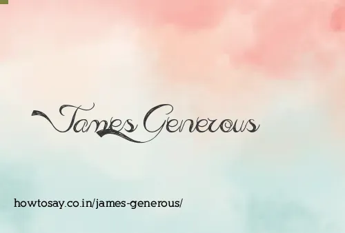 James Generous
