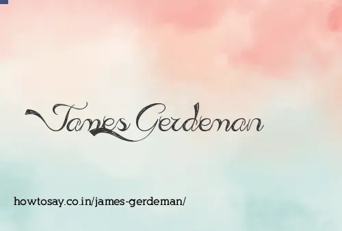James Gerdeman