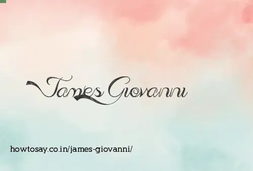 James Giovanni
