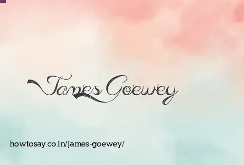 James Goewey