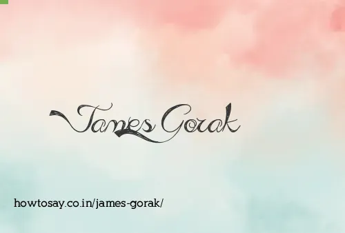 James Gorak