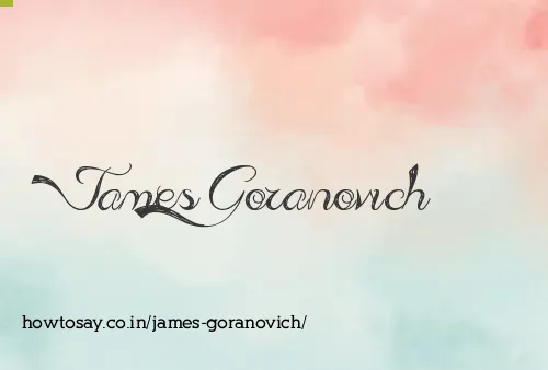 James Goranovich