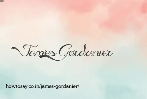 James Gordanier