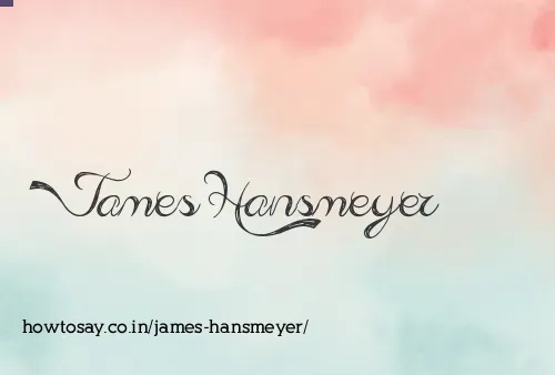 James Hansmeyer
