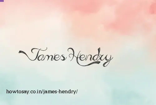 James Hendry