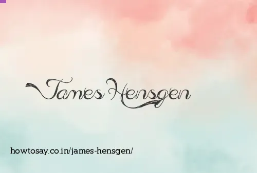 James Hensgen