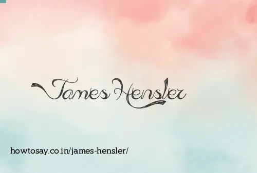 James Hensler