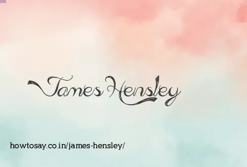 James Hensley
