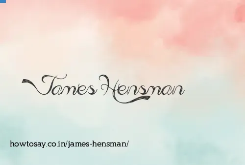 James Hensman