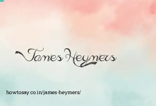 James Heymers