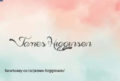 James Higginson