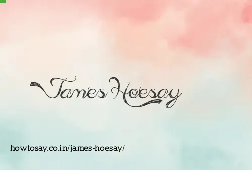James Hoesay