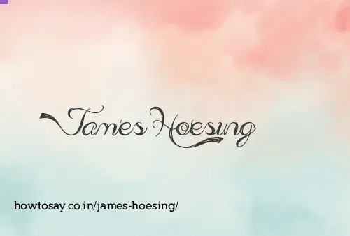 James Hoesing