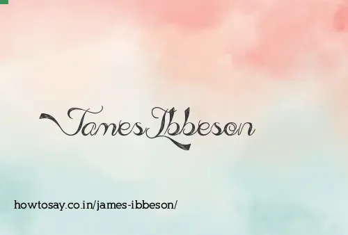 James Ibbeson