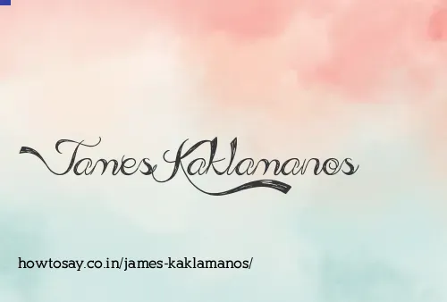 James Kaklamanos