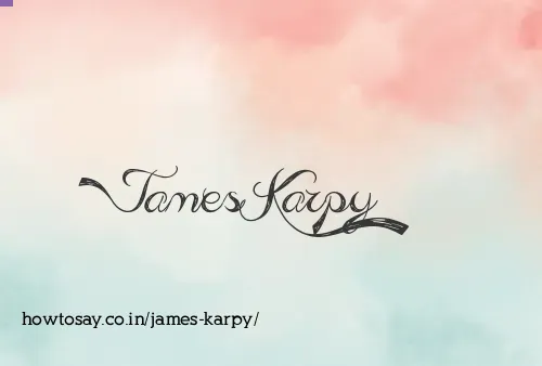 James Karpy