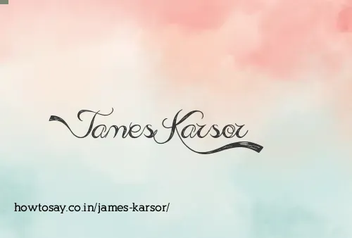 James Karsor