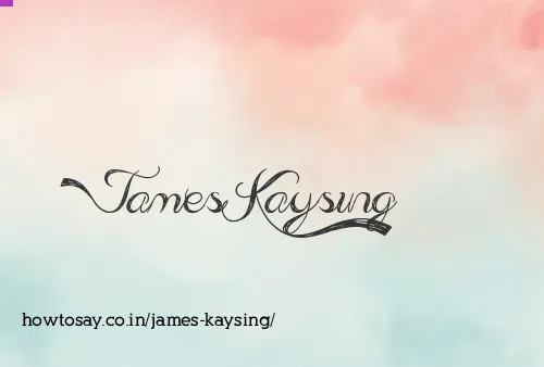 James Kaysing