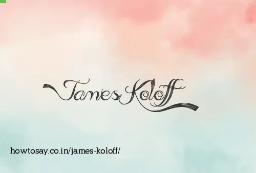James Koloff