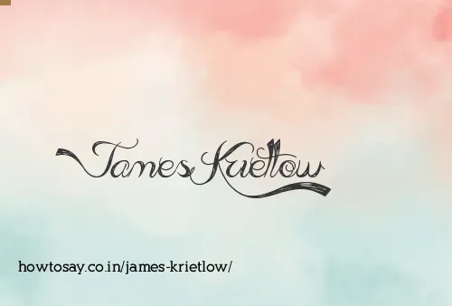 James Krietlow