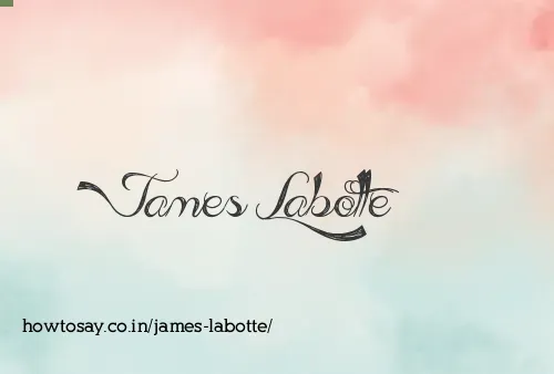 James Labotte