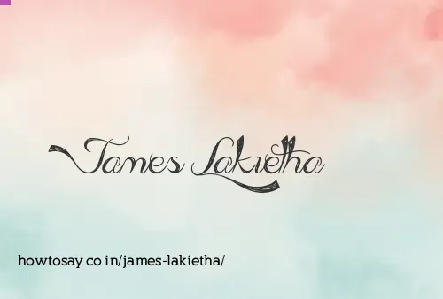 James Lakietha