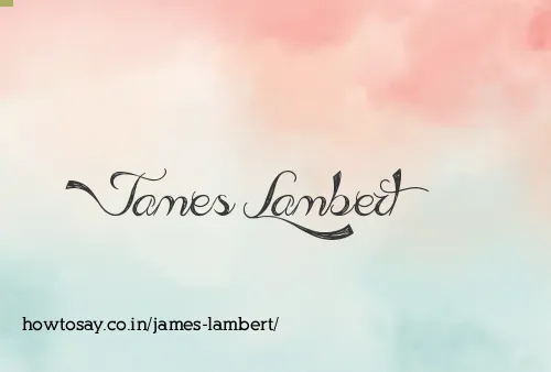 James Lambert